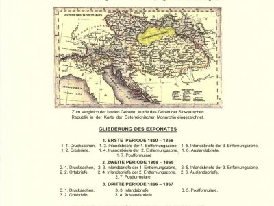 USE OF STAMPS AND CANCELLATIONS OF AUSTRIAN POST ON THE TERRITORY OF MODERN SLOVAK REPUBLIC 1850-67