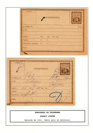 CZECHOSLOVAK POSTAL STATIONERY – sheet 50