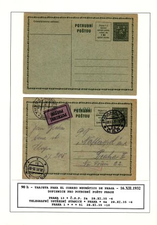 CZECHOSLOVAK POSTAL STATIONERY – sheet 52