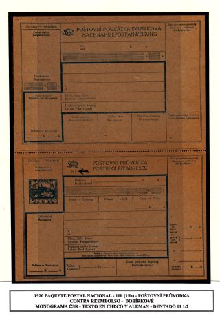 CZECHOSLOVAK POSTAL STATIONERY – sheet 61