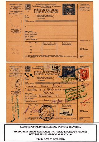 CZECHOSLOVAK POSTAL STATIONERY – sheet 62
