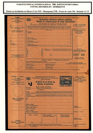 CZECHOSLOVAK POSTAL STATIONERY – sheet 63