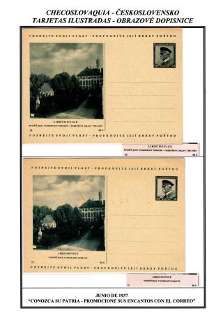CZECHOSLOVAK POSTAL STATIONERY – sheet 70