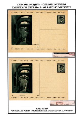 CZECHOSLOVAK POSTAL STATIONERY – sheet 73