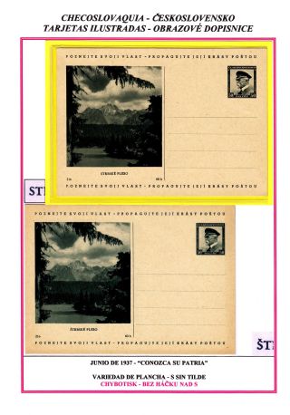 CZECHOSLOVAK POSTAL STATIONERY – sheet 74