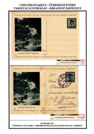 CZECHOSLOVAK POSTAL STATIONERY – sheet 75