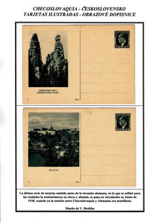 CZECHOSLOVAK POSTAL STATIONERY – sheet 78
