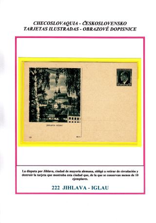 CZECHOSLOVAK POSTAL STATIONERY – sheet 79