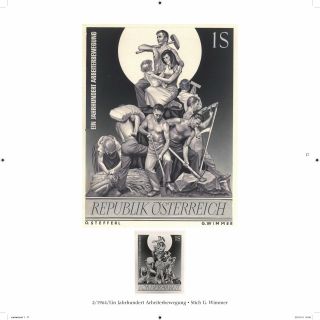 AUSTRIA: ORIGINAL DESIGNS BY PROF. BARTHOLOMAEUS OTTO STEFFERL – sheet 2
