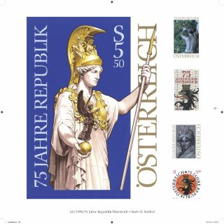 AUSTRIA: ORIGINAL DESIGNS BY PROF. BARTHOLOMAEUS OTTO STEFFERL – sheet 117