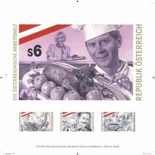 AUSTRIA: ORIGINAL DESIGNS BY PROF. BARTHOLOMAEUS OTTO STEFFERL – sheet 124
