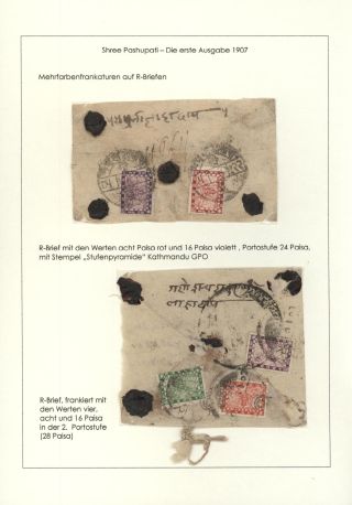 DIE VIER SHREE PASHUPATI-AUSGABEN NEPALS ZWISCHEN 1907 und 1955 – Blatt 12