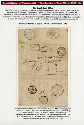 POSTAL HISTORY OF THESSALONIKI – sheet 12