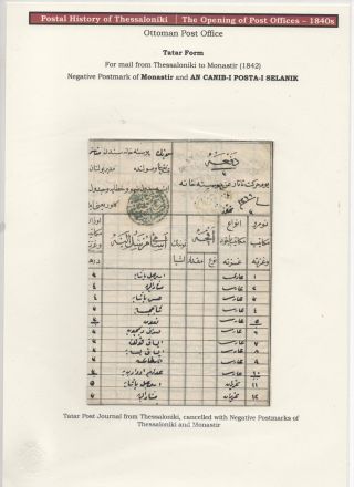 POSTGESCHICHTE VON SALONIKI – Blatt 24