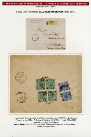 POSTAL HISTORY OF THESSALONIKI – sheet 77