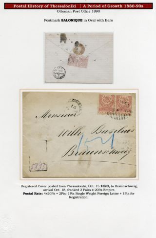 POSTGESCHICHTE VON SALONIKI – Blatt 81