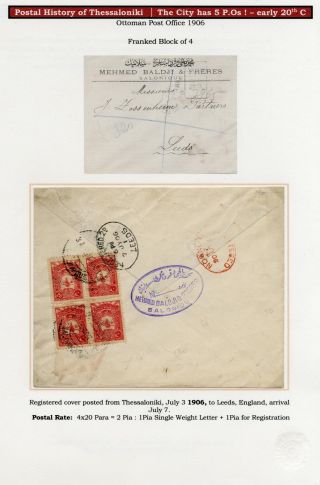 POSTAL HISTORY OF THESSALONIKI – sheet 120