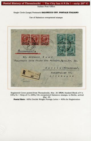 POSTAL HISTORY OF THESSALONIKI – sheet 130