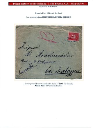 POSTGESCHICHTE VON SALONIKI – Blatt 145