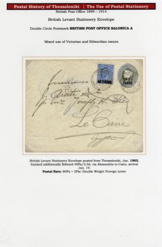 POSTGESCHICHTE VON SALONIKI – Blatt 223