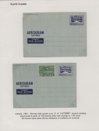 AEROGRAMY: CHYBY,  ODCHYLKY A ZVLÁŠTNOSTI – list 6