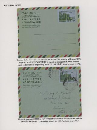 AEROGRAMMES OF ETHIOPIA – sheet 20