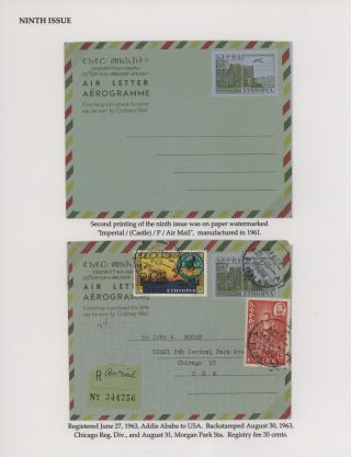 AEROGRAMMES OF ETHIOPIA – sheet 42