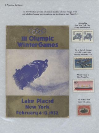 III OLYMPIC WINTER GAMES LAKE PLACID, NEW YORK - 1932 – sheet 6