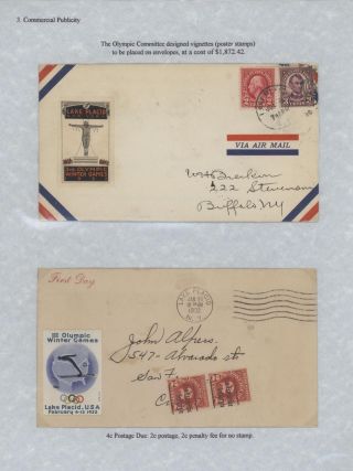 III OLYMPIC WINTER GAMES LAKE PLACID, NEW YORK - 1932 – sheet 11