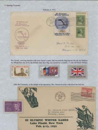 III OLYMPIC WINTER GAMES LAKE PLACID, NEW YORK - 1932 – sheet 13