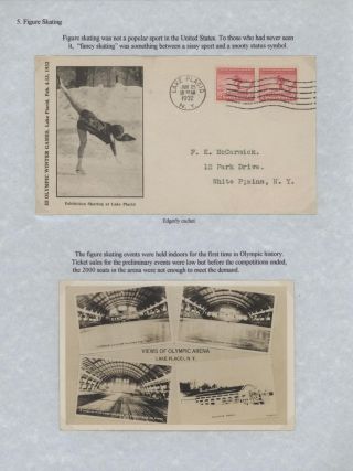 III OLYMPIC WINTER GAMES LAKE PLACID, NEW YORK - 1932 – sheet 15