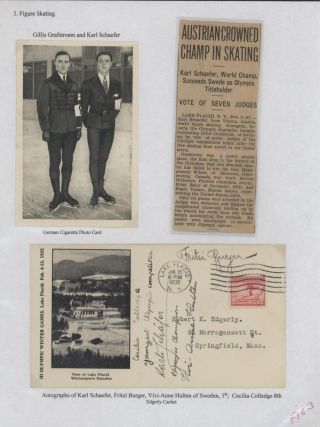 III OLYMPIC WINTER GAMES LAKE PLACID, NEW YORK - 1932 – sheet 16