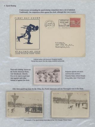 III OLYMPIC WINTER GAMES LAKE PLACID, NEW YORK - 1932 – sheet 18