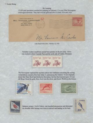III OLYMPIC WINTER GAMES LAKE PLACID, NEW YORK - 1932 – sheet 24