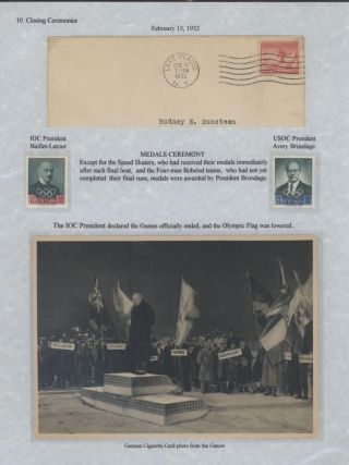 III OLYMPIC WINTER GAMES LAKE PLACID, NEW YORK - 1932 – sheet 29