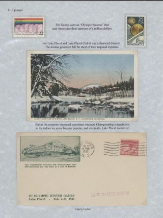 III OLYMPIC WINTER GAMES LAKE PLACID, NEW YORK - 1932 – sheet 31