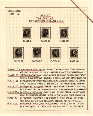 BELGIEN 1851/54 - 3. AUGABE (MEDAILLON) – Blatt 5