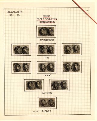 BELGIEN 1851/54 - 3. AUGABE (MEDAILLON) – Blatt 17