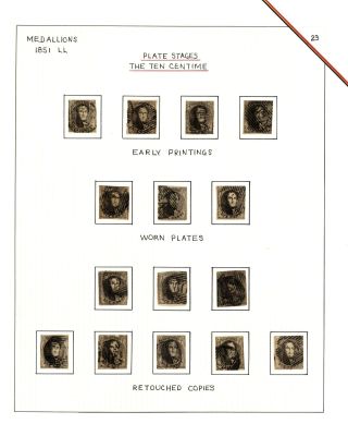 BELGIEN 1851/54 - 3. AUGABE (MEDAILLON) – Blatt 23
