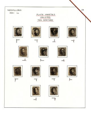 BELGIEN 1851/54 - 3. AUGABE (MEDAILLON) – Blatt 27