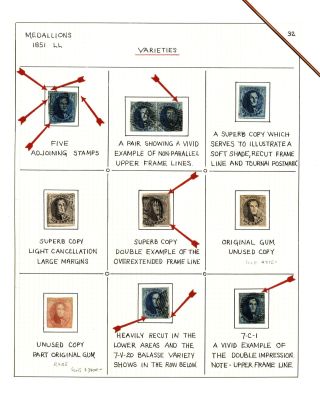 BELGIEN 1851/54 - 3. AUGABE (MEDAILLON) – Blatt 32