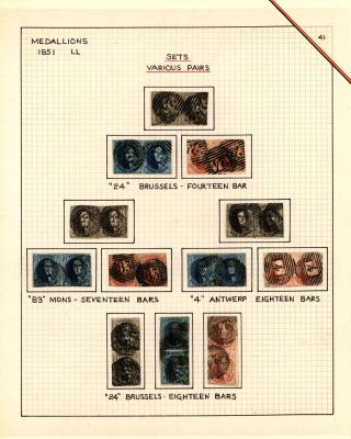 BELGIEN 1851/54 - 3. AUGABE (MEDAILLON) – Blatt 41