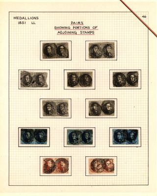 BELGIEN 1851/54 - 3. AUGABE (MEDAILLON) – Blatt 46
