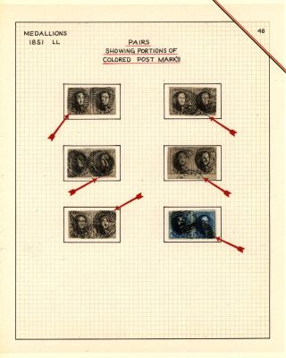 BELGIEN 1851/54 - 3. AUGABE (MEDAILLON) – Blatt 48