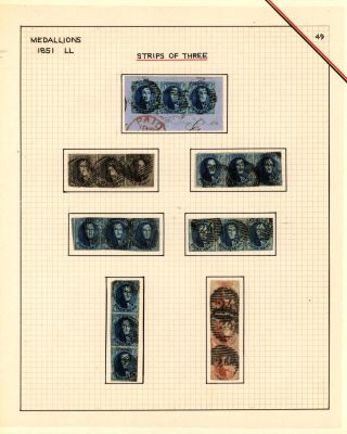 BELGIEN 1851/54 - 3. AUGABE (MEDAILLON) – Blatt 49