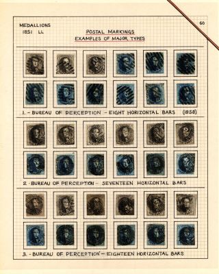 BELGIEN 1851/54 - 3. AUGABE (MEDAILLON) – Blatt 60