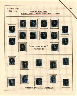 BELGIEN 1851/54 - 3. AUGABE (MEDAILLON) – Blatt 62