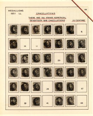 BELGIEN 1851/54 - 3. AUGABE (MEDAILLON) – Blatt 64