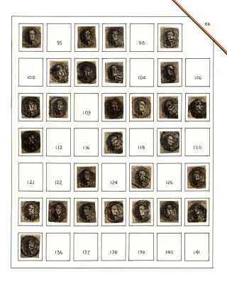 BELGIEN 1851/54 - 3. AUGABE (MEDAILLON) – Blatt 66
