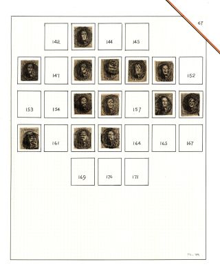 BELGIEN 1851/54 - 3. AUGABE (MEDAILLON) – Blatt 67